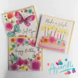 World Greetings Aquarelle Square