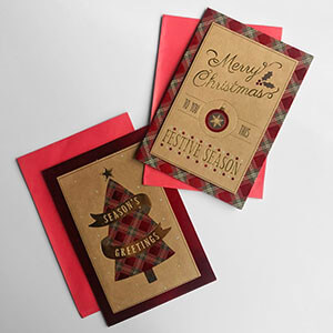 Rectangle Traditional Christmas Boxed Card Variety 2