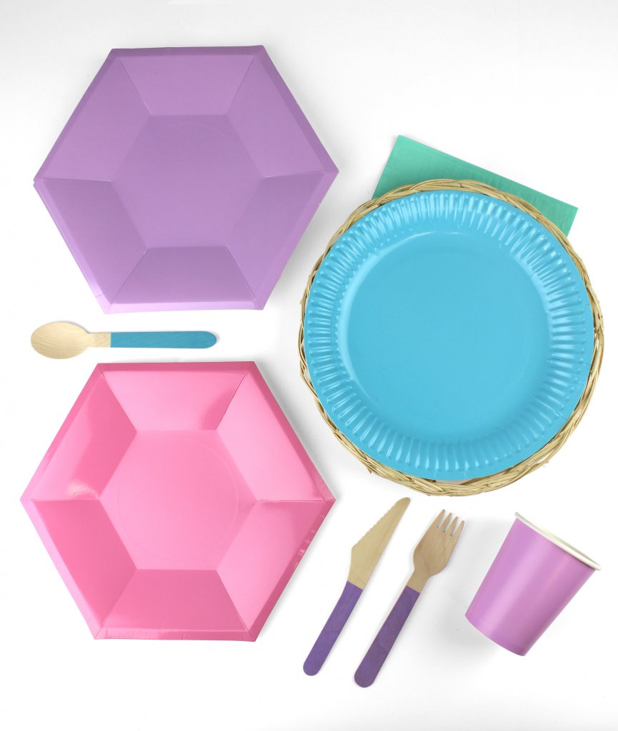 Pastel Party smaller table setting