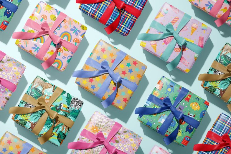 Gift wrapped boxes